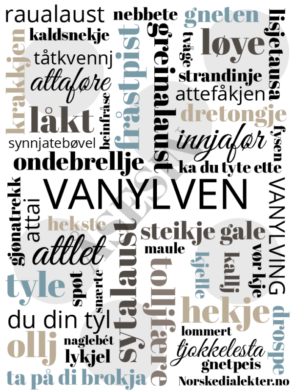 Dialektplakat Vanylven