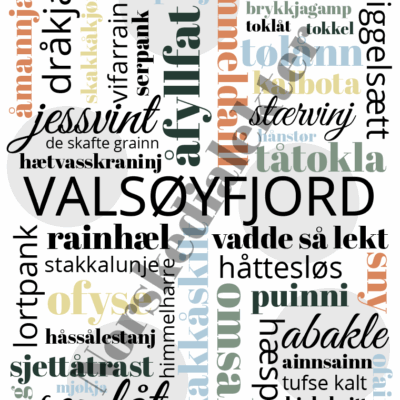 Dialektplakat Valsøyfjord